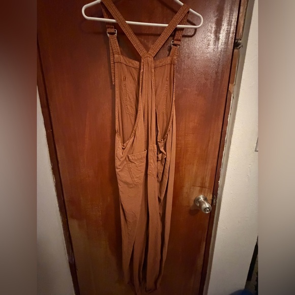 Aerie Rust Overalls - Picture 7 of 9